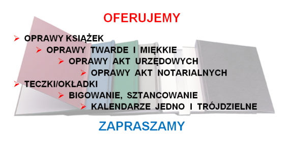 wykonujemy indywidualne personalne oprawy i bindowanie książek m