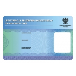 Legitymacja służbowa dla nauczycieli - nauczyciela