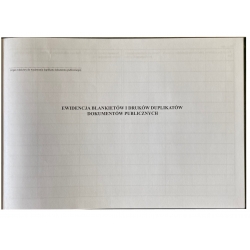 Ewidencja blankietów i druków duplikatów