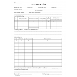 A-107A Dziennik wewnętrznej służby ochrony,