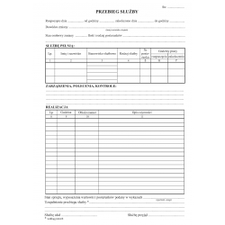 A-107A Dziennik wewnętrznej służby ochrony,