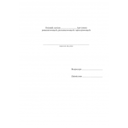 A-107A Dziennik wewnętrznej służby ochrony,