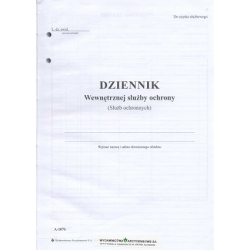 A-107B Dziennik wewnętrznej służby ochrony,