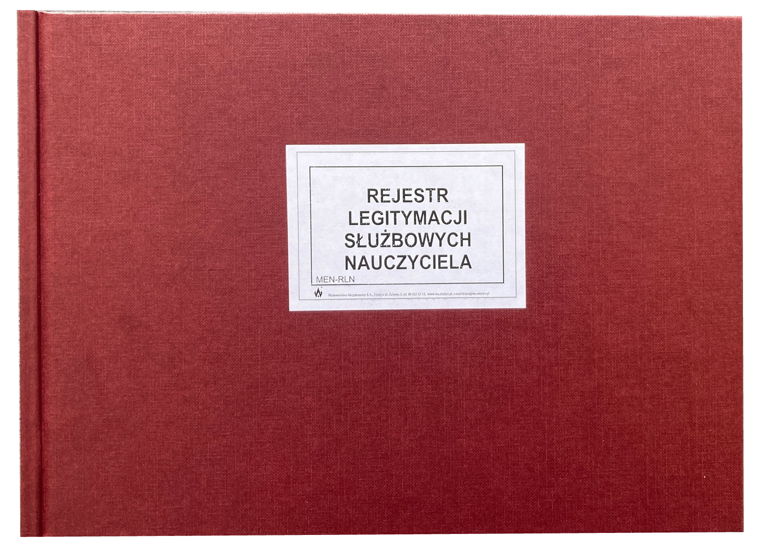  Rejestr legitymacji służbowych nauczyciela