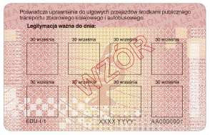 Nowa legitymacja szkolna ucznia EDU-I/1