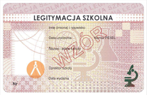 Nowa legitymacja szkolna ucznia EDU-I/3-N