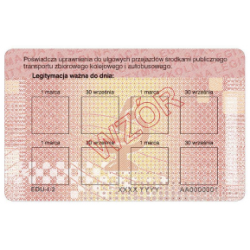 Blankiet EDU-I/2 - Legitymacji szkolnej