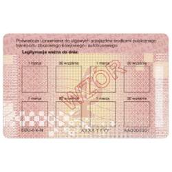 Blankiet EDU-I/4-N - Legitymacja szkolna