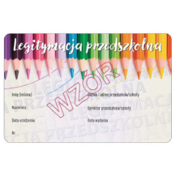 Blankiet EDU-I/5 - Legitymacja przedszkolna