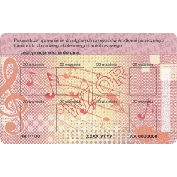 ART/100 Legitymacja dla uczniów szk. artystycznej