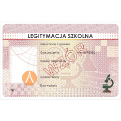 I/1 Legitymacja szkolna dla uczniów szkół