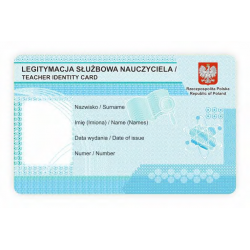 Legitymacja służbowa dla nauczycieli - nauczyciela