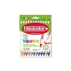 Pisaki FIBRACOLOR dwustronne komplet 12 sztuk