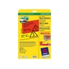 Naklejka AVERY 210x297 mm (1) Fluo czerwona L6005