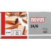 Zszywki NOVUS 24/6 miedziowane 1000 sztuk