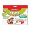 Pisaki FIBRACOLOR dwustronne komplet 24 sztuk