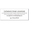 Lp-33-s-2019 Zaświadczenie lekarskie