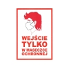 Naklejka informacyjna Wejście tylko w ... NA-3