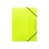 Teczka z gumką plastikowa A4 PP Neon żółta