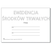 P-8 Ewidencja środków trwałych, format A5,