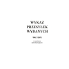 Wkt-134/s Wykaz nr ... przesyłek wydanych,
