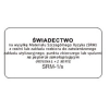 SRM 1/s Świadectwo wywozu materialu szczególnego