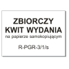 RPGR 3/1/s Zbiorczy kwit wydania,