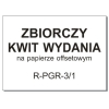 RPGR 3/1 Zbiorczy kwit wydania,
