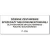 P-28b Dzienne zestawienie sprzedaży