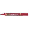 Pisak PENTEL N-850 wodoodporny okrągły czerwony.
