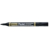 Pisak PENTEL N-860 wodoodporny ścięty czarny.