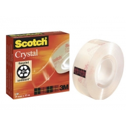 Taśma klejąca biurowa SCOTCH 600 CRYSTAL CLEAR