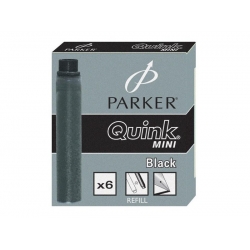 Naboje do pióra PARKER mini czarne