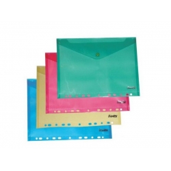 Teczka kopertowa plastikowa A4 z europerforacją