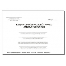 Ks-1/50/2011 Księga odmów przyjęć i porad ambulato