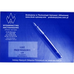 LP/S/W List przewozowy samokopiujący