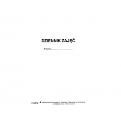 I/6A FORMAT A5 Dziennik zajęć dla grup, kursów,