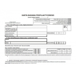 Lp-10/2011BLOK Karta badania profilaktycznego,