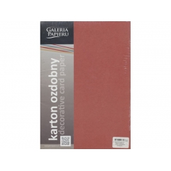 Karton ozdobny A4 275 g/m2 KRAFT czerwony