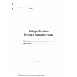 K-210/PION/48 Księga druków ścisłego zarachowania,