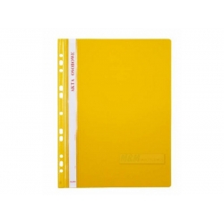 Akta osobowe - skoroszyt PCV A4 wpinany żółty