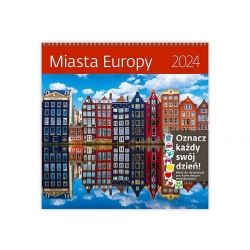 Kalendarz ścienny 30x30 Miasta Europy