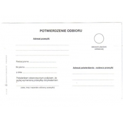 KPO-OP-S/JEDN/P- Potwierdzenie odbioru Ordynacja
