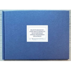 Ks-20 Rejestr wniosków i udzielonych zezwoleń A4