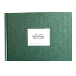 KS-2A/KOM Rejestr zatrzymanych praw jazdy A4 96k