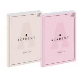 Brulion A4 96 kartek kratka ACADEMY Pastel 90 g