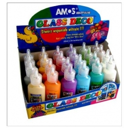 Farby witrażowe AMOS Glass Deco 22 ml. 1 sztuka.