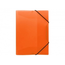 Teczka z gumką plastikowa A4 PP Neon pomarańczowa