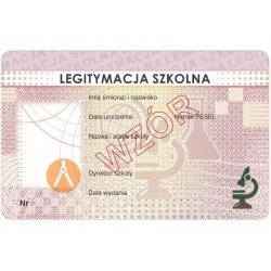 MEiN-I/2 - Legitymacja szkolna dla słuchaczy