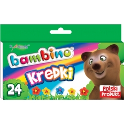 Kredki woskowe BAMBINO 24 sztuk.